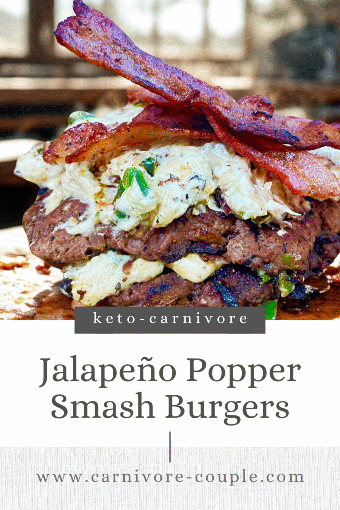 jalepeno popper smashburger with bacon